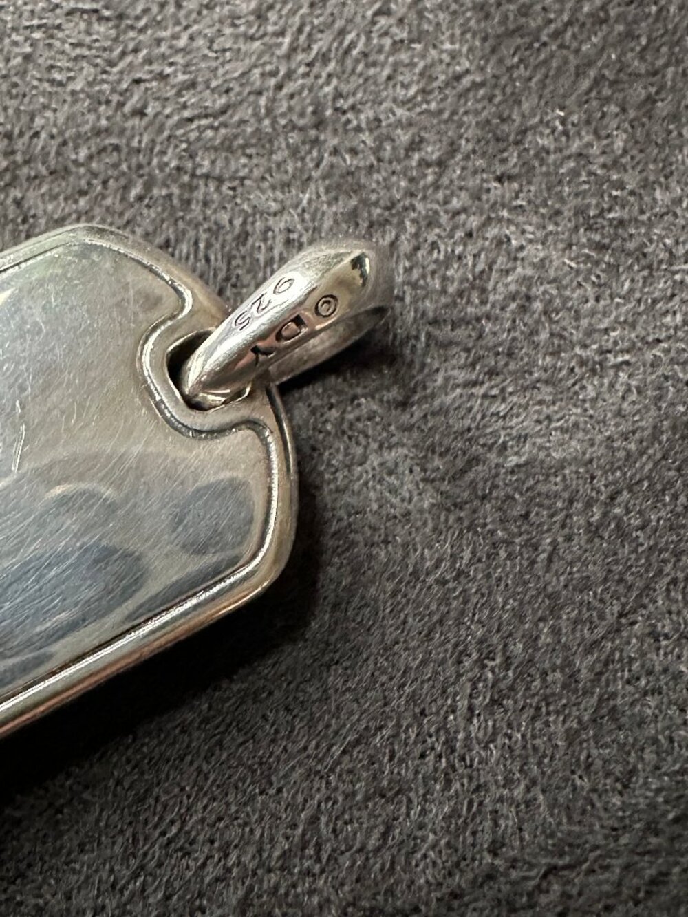 David Yurman Exotic Dog Tag Pendant w/ Black Onyx - Picture 9 of 14